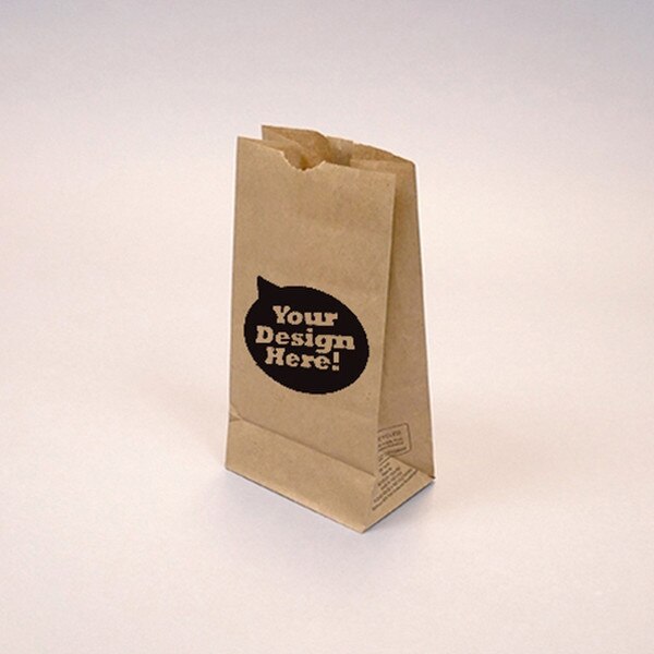 Custom-Printed Natural Kraft 6-lb G
